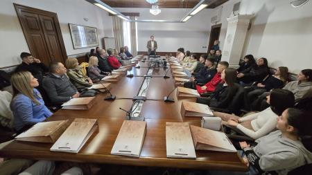 Sprejem za goste iz Zvornika; Vir: Občina Sežana